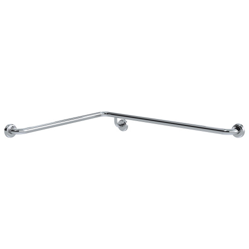 Grab Rail Clam Flange Corner 760mm x 1000mm Polish Supreme Left Hand [287438]