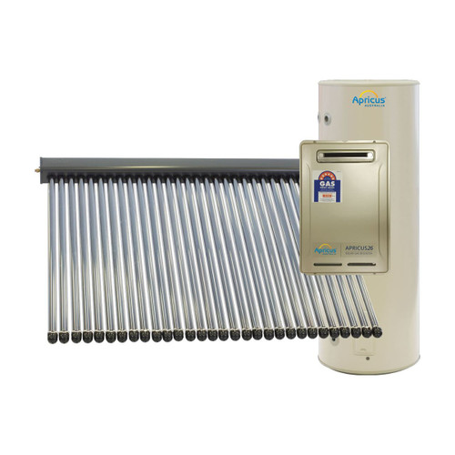 Solar Hot Water with Gas Booster 44 Tube Collectors with 400L GL Tank LPG [128067]