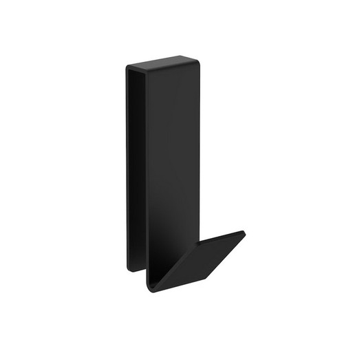 Square Shower Screen Hook Matte Black [156467]