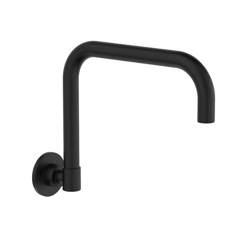 Round Wall Sink Spout Swivel Matte Black 4Star [165172]