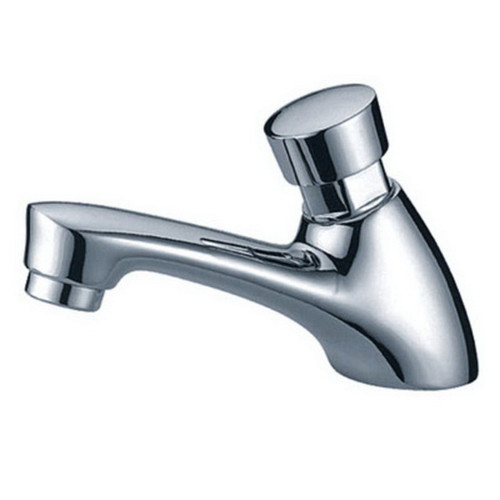 Basin Pillar Tap Push Button (Auto Stop) 5Star Chrome [181245]