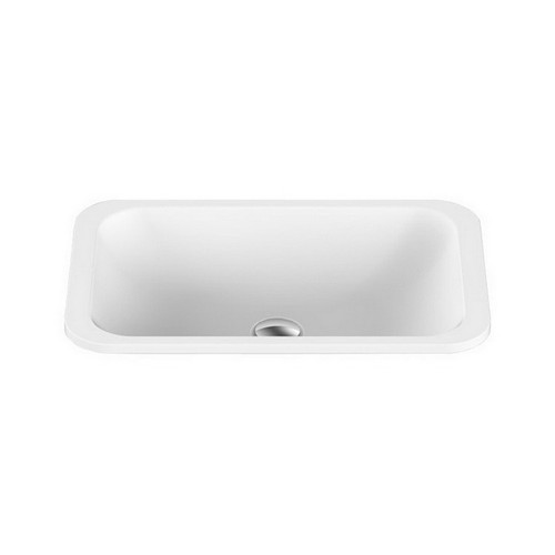 Glory True Justice Inset Vanity Basin 545mm x 355mm x 125mm Matte White [127534]