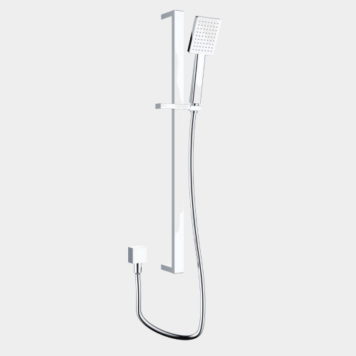 Elba Single Function Square Rail Shower 3Star 9lpm Chrome [254614]