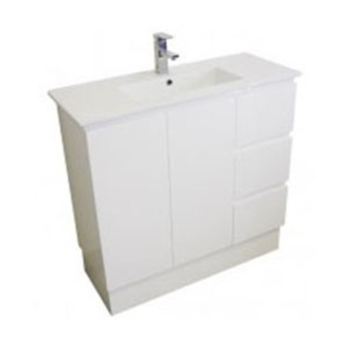 Ceramic Top + Janine 900 Oak Ensuite Vanity 2 Door 3 Drawer 1TH [254706]