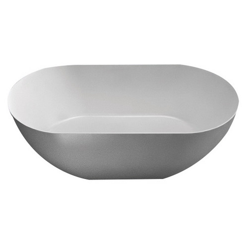 Byron 1690mm Matt ClearStone Bath 277L Matte White [158308]