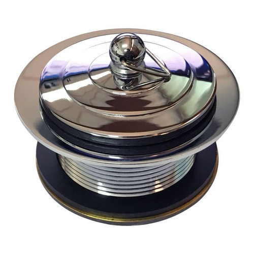 Plug and Waste 50mm x 50mm Brass with Deluxe Plug Chrome [139691]
