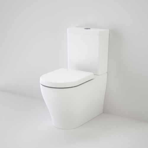 Luna Cleanflush® Wall Faced Toilet Suite Back Entry Soft Close Seat White 4Star [155005]