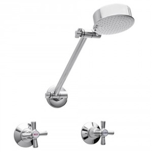 Easyclean Shower Set w/Handle & Button Chrome 3Star [133323]