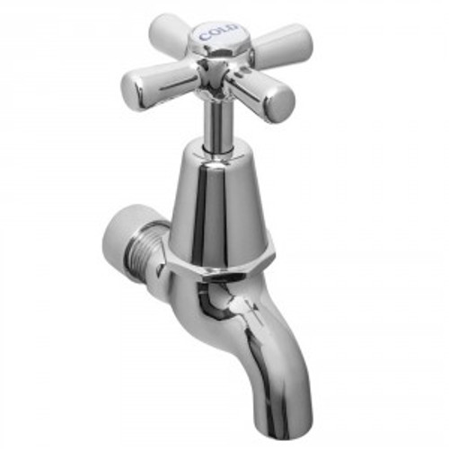 Easyclean Bib Cock w/Handle & Button Chrome [133297]
