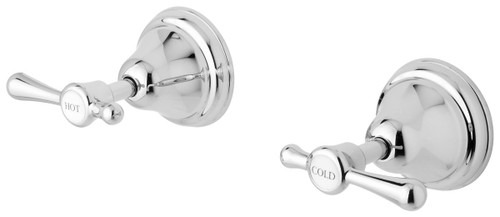 Rhapsody Wall Lever Taps (Top Assemblies) 1/4 turn Ceramic Disc Chrome (Pair) [199197]