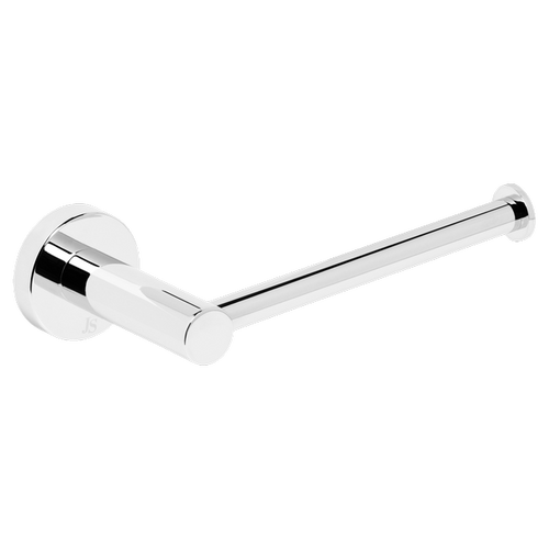 Venezia toilet roll holder, Single horizontal bar type, Tubular style with wall flange. Chrome [270022]