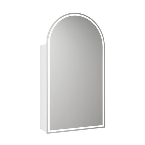 Canterbury Arch LED Shaving Cabinet 500*900*150mm Matte White [295625]